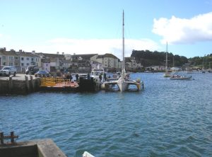 Reproducción del velero trimarán de Crowhurst-Teignmouth Electrón- para el film The Mercy (2018)