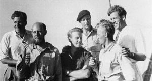 La tripulación de la Kon-Tiki