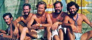 La tripulacion de la balsa Atlantis